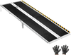 VEVOR Portable Wheelchair Ramp, 7FT, Non-Slip Aluminum Folding Handicap Ramp for Wheelchair, 800 lbs Capacity, Door Threshold Ramps for Home Steps, Stairs, Entry, Threshold, Doorways, Scooter, Curbs