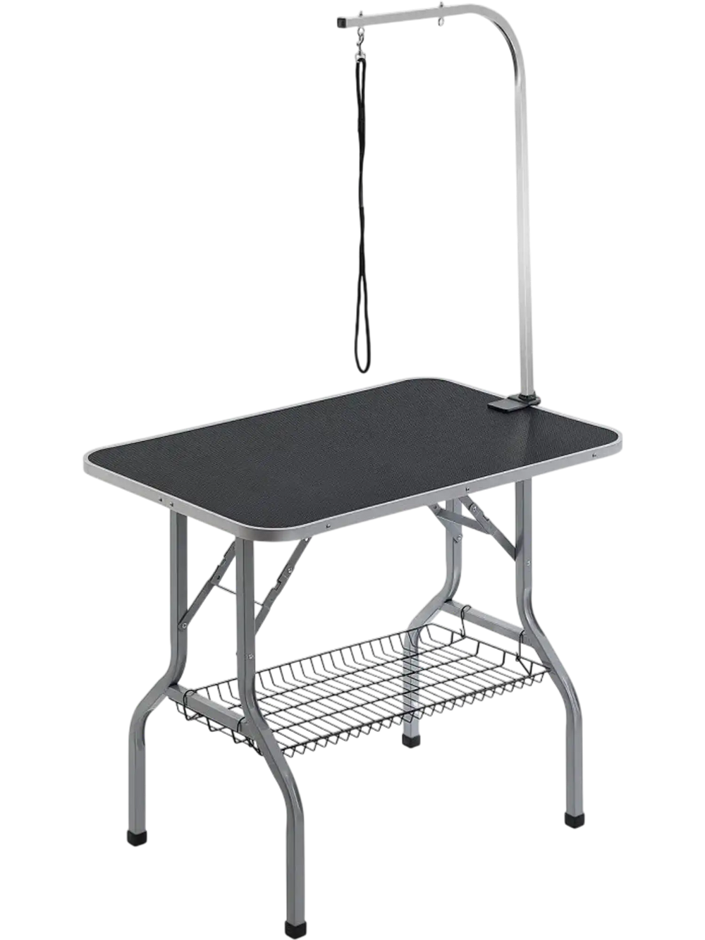 VEVOR Pet Grooming Table Arm with Clamp, 36''x24'' Dog Grooming Station, Foldable Pets Grooming Stand for Medium and Small Dogs, Free No Sit Haunch Holder with Grooming Loop, Bearing 330lbs