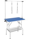 VEVOR Pet Grooming Table Two Arms with Clamp, 36''x24'' Dog Grooming Station, Foldable Pets Grooming Stand for Medium and Small Dogs, Free No Sit Haunch Holder with Grooming Loop, Bearing 330lbs