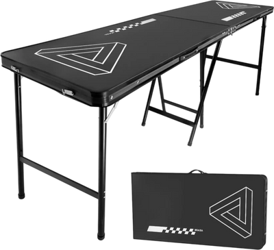 Vevor Beer Pong Table 8' Folding Portable Tailgate Party Game Table New