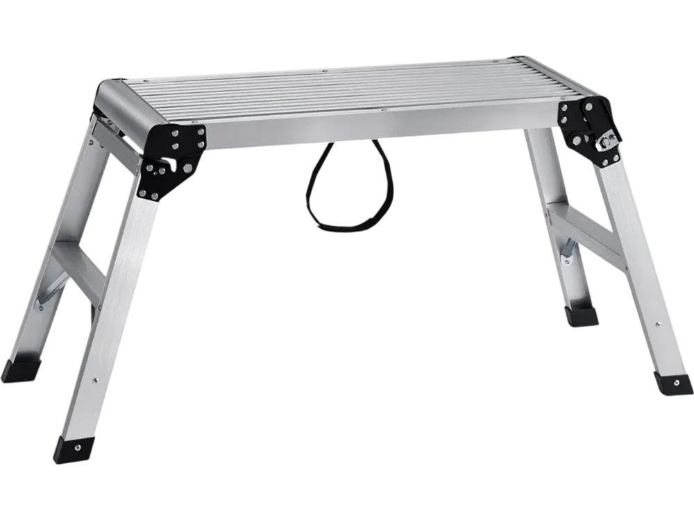 VEVOR Folding Work Platform, 330 lbs Load Capacity, Aluminum Drywall Stool Ladder, Heavy Duty Work Bench w/ Non-Slip Feet, Ideal for Washing Vehicles, Cleaning, Painting, Decorating