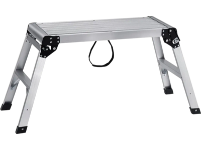 VEVOR Folding Work Platform, 330 lbs Load Capacity, Aluminum Drywall Stool Ladder, Heavy Duty Work Bench w/ Non-Slip Feet, Ideal for Washing Vehicles, Cleaning, Painting, Decorating