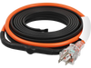 VEVOR Self-Regulating Pipe Heating Cable, 12FT 5W/FT Heat Tape for Pipes Freeze Protection, Water Pipe Heat Cable with Built-in Thermostat Protects PVC Hose, Metal and Plastic Pipe from Freezing