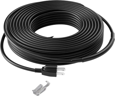Vevor Pipe Heating Cable Self-Regulating 80' Heat Tape for Pipes Roof and Gutters New