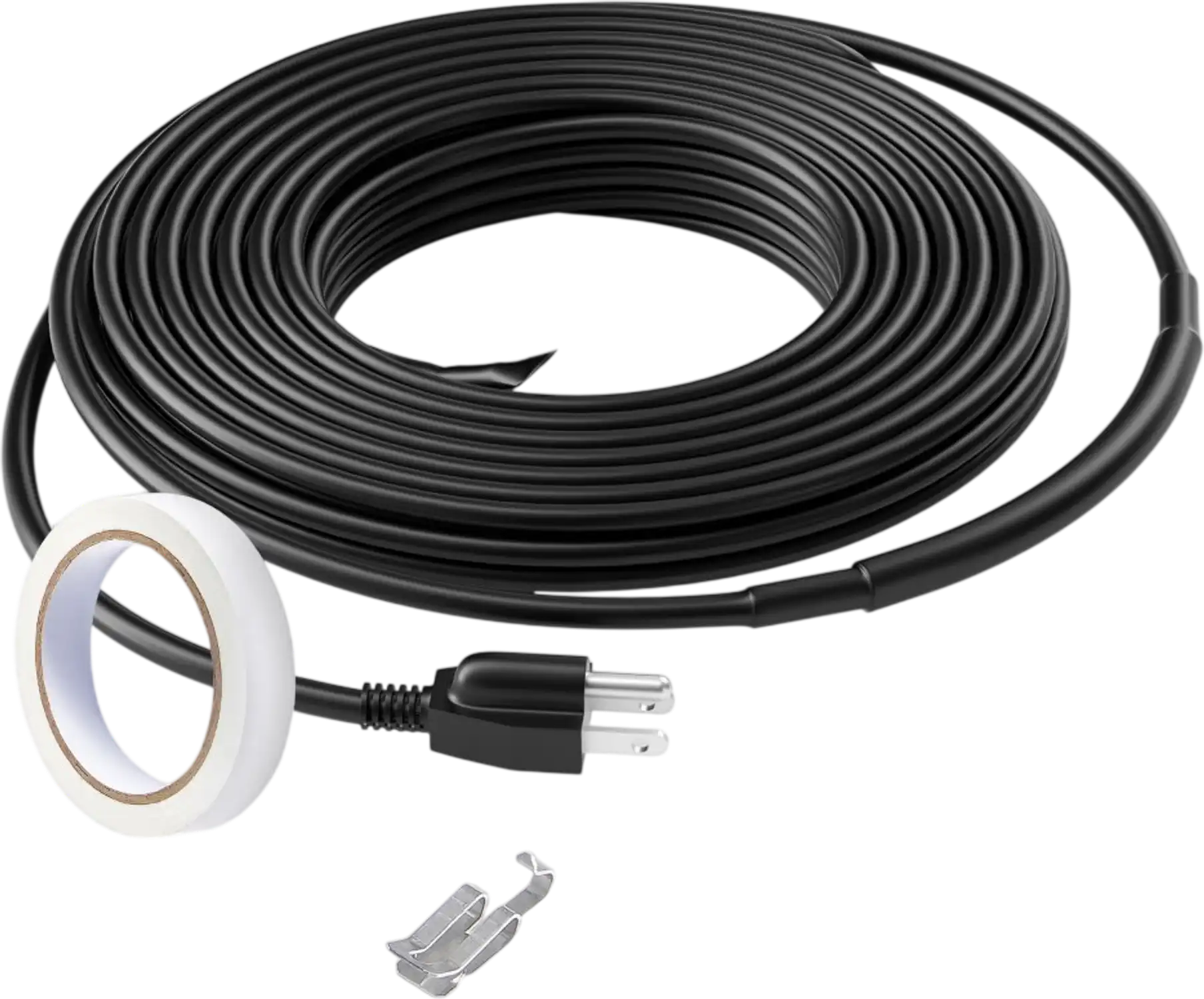 Vevor Pipe Heating Cable Self-Regulating 12' Heat Tape for Pipes Roof Snow Melting Gutter Freeze Protection New