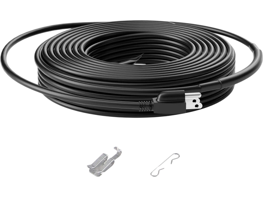 VEVOR Self-Regulating Pipe Heating Cable, 50FT 5W/FT Heat Tape for Pipes, Roof Snow Melting De-icing, Gutter and Pipe Freeze Protection