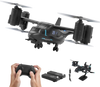 VEVOR RC Helicopter, 2.4GHz Remote Control Helicopter with Gyro, 4-Channel RC Airplane for Beginner, Wing Lights & One-Key Takeoff/Landing, Flying Plane Toys for Kids Ages 8 and up