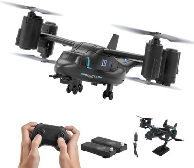 Vevor RC Helicopter 2.4GHz 4-Channel Toy for Kids with Gyro and Wing Lights New