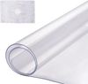 VEVOR Plastic Table Cover, 16 x 32 Inch 1.5 mm Thick Clear Table Protector, Rectangle PVC Desk Mat, Waterproof & Easy Cleaning Desk Pad Tablecloth, for Office Dresser Dining Room Table Night Stand