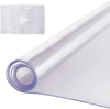 VEVOR Plastic Table Cover, 40 x 80 Inch 2.0 mm Thick Clear Table Protector, Rectangle PVC Desk Mat, Waterproof & Easy Cleaning Desk Pad Tablecloth, for Office Dresser Dining Room Table Night Stand