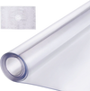 VEVOR Plastic Table Cover, 42 x 96 Inch 1.5 mm Thick Clear Table Protector, Rectangle PVC Desk Mat, Waterproof & Easy Cleaning Desk Pad Tablecloth, for Office Dresser Dining Room Table Night Stand