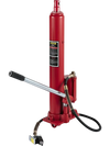 VEVOR Hydraulic/Pneumatic Long Ram Jack, 8 Tons/17363 lbs Capacity, with Single Piston Pump and Clevis Base, Manual Cherry Picker with Handle, for Garage/Shop Cranes, Engine Lift Hoist, Red