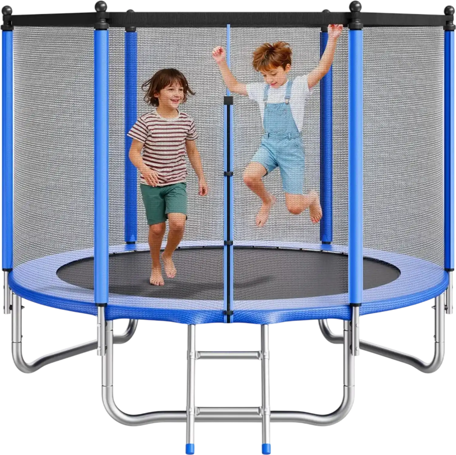 Vevor Trampoline 8' Round Outdoor Recreational with Enclosure Net New