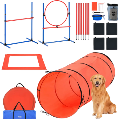 Vevor Dog Agility Training Equipment 5-Piece Obstacle Course Kit New