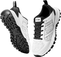 VEVOR Cross Training Shoes, M Width Sneakers US Size 10, Wide Toe Box Shoes with Arch Support & Adjustable Lace-up, Training Shoes for Running, Gymnastics, Dog Walking, and Weightlifting (White)