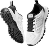 VEVOR Cross Training Shoes, W Width Sneakers US Size 10, Wide Toe Box Shoes with Arch Support & Adjustable Lace-up, Training Shoes for Running, Gymnastics, Dog Walking, and Weightlifting (White)