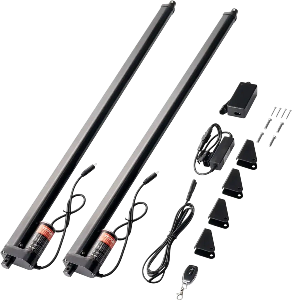 VEVOR 2PCS Linear Actuator Kit, 30 Inch High Speed 0.35"/s Linear Motion Actuator 12V, 220lbs/1000N Linear Actuator for TV/Table/Sofa Lifting, IP54 Protection - Wireless Remote Control Included