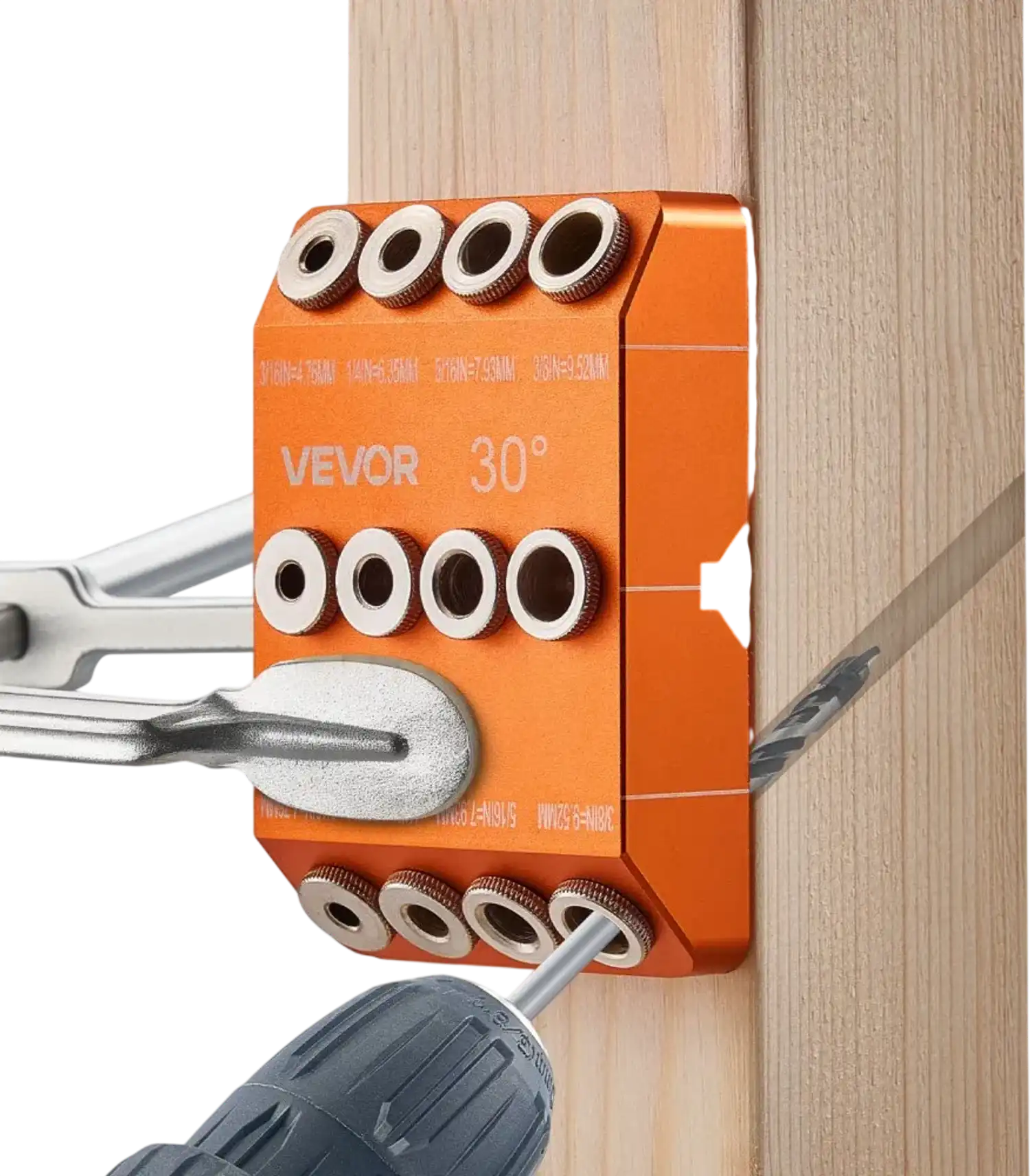Vevor Drill Guide Portable Precision Angle Drilling Jig New
