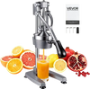 VEVOR Manual Citrus Juicer, 19" Tall Hand Press Orange Juicer, Manual Fresh Juice Extractor for Lemon Pomegranate Grapefruit, Heavy-Duty Cast Iron, Easy to Clean, Home & Commercial Use, Silver Gray