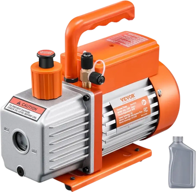 Vevor Vacuum Pump 4 CFM Single-Stage Rotary Vane HVAC Vacuum Pump New