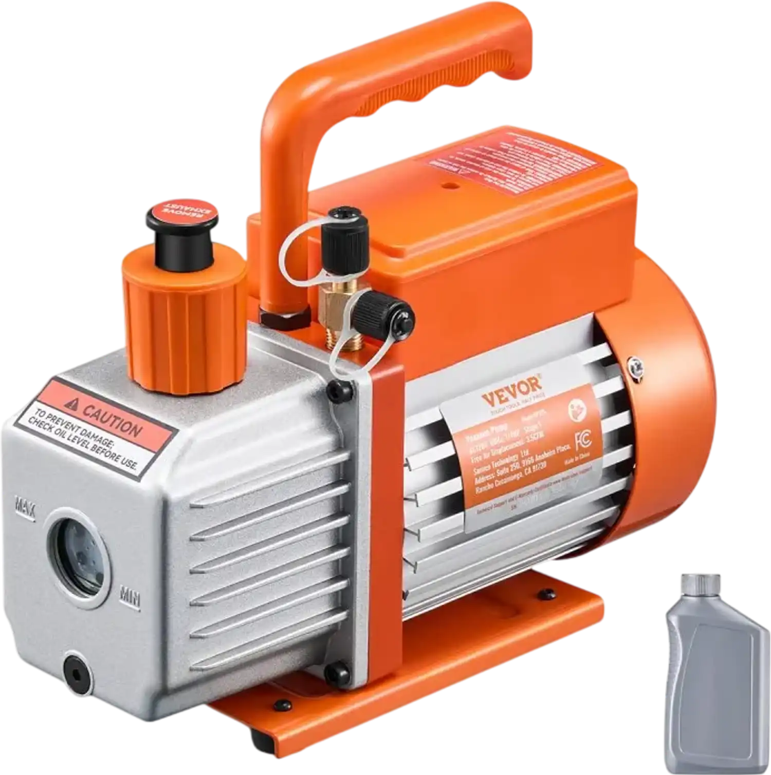 Vevor Vacuum Pump 3.5 CFM Single-Stage Rotary Vane HVAC New