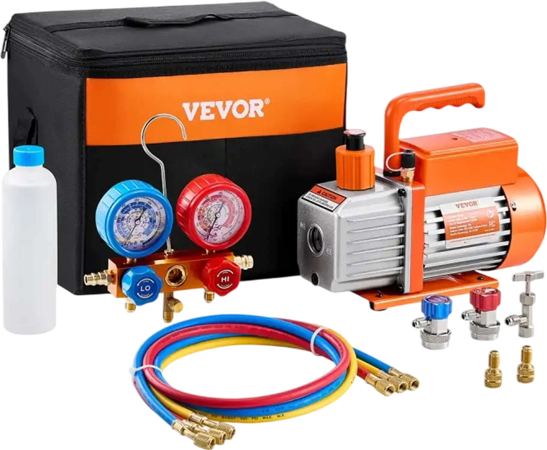 Vevor Vacuum Pump 3.5 CFM HVAC AC Vacuum Pump and Gauge Set New