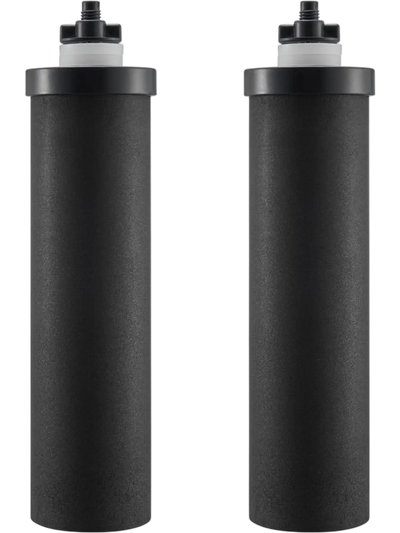 VEVOR Water Filters Replacement, Purification Elements, Activated Carbon Replacement Filters, Easy to Replace Water Filter, Gravity Water Filter System, Compatible with Most Brands, Pack of 2, Black