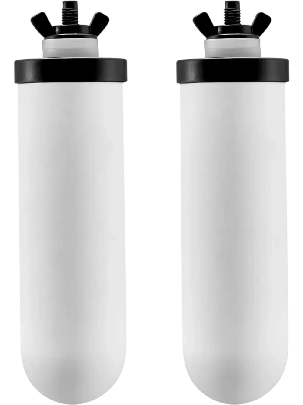 VEVOR Water Filters Replacement, Purification Elements, Ceramic Replacement Filters, Easy to Replace Water Filter, Gravity Water Filter System, Compatible with Most Brands, Pack of 2, White