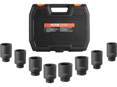VEVOR Axle Nut Impact Socket Set, 1/2
