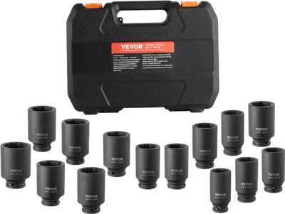 VEVOR Axle Nut Impact Socket Set, 1/2