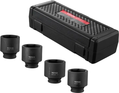 VEVOR Axle Nut Impact Socket Set, 1/2