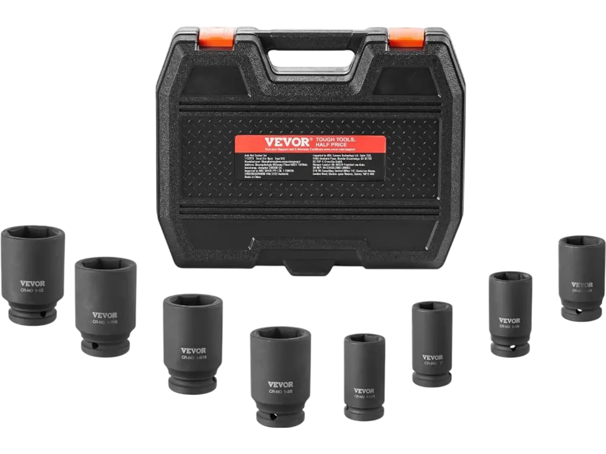 Vevor Socket Set Axle Nut Impact 3/4