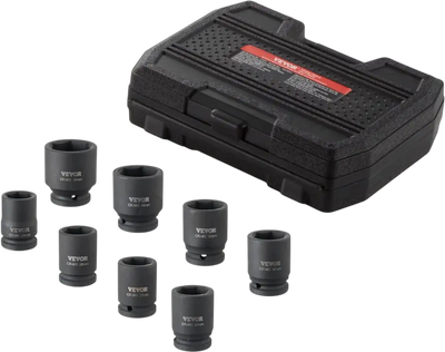 VEVOR Axle Nut Impact Socket Set, 3/4