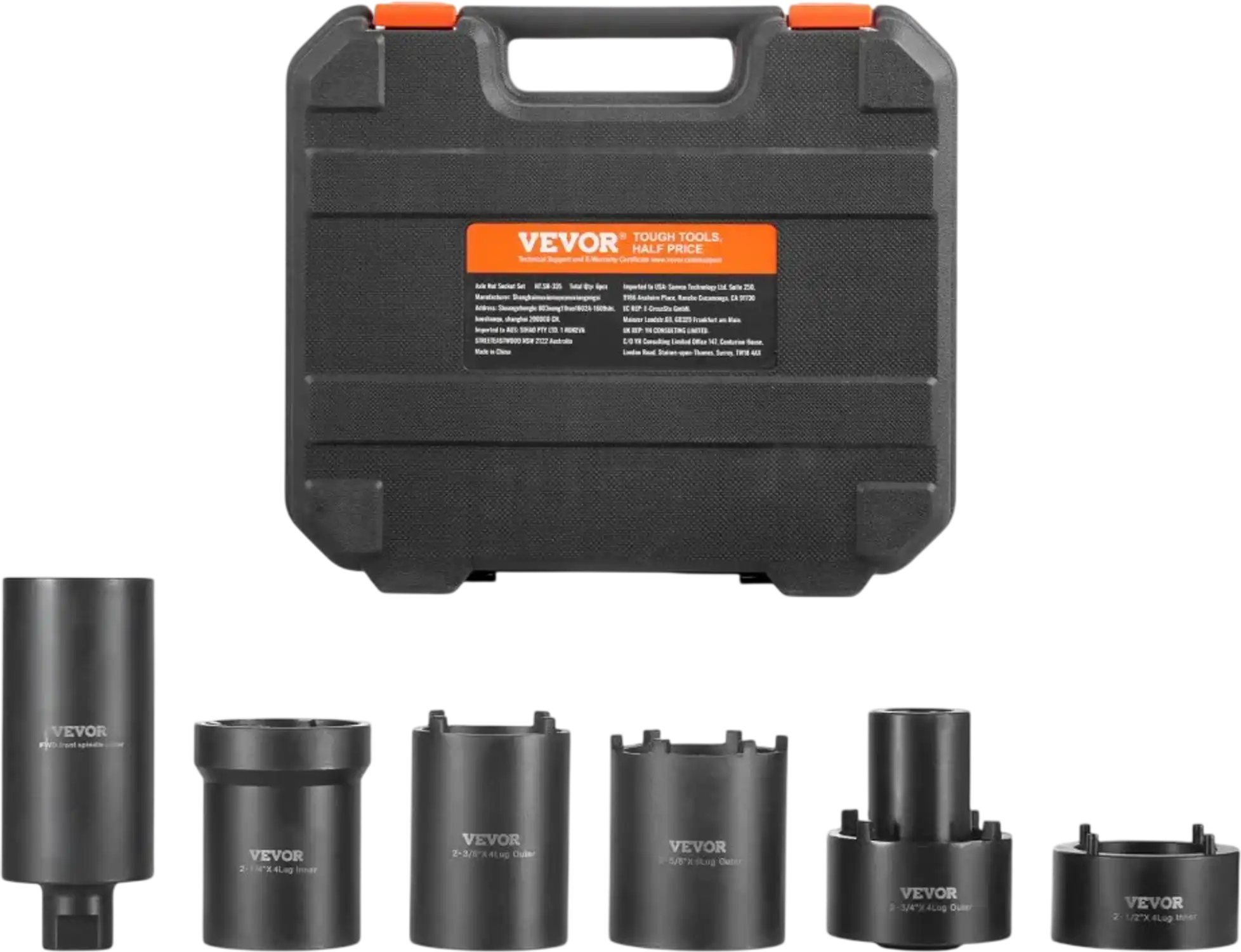 Vevor Socket Set Spindle Nut Tool Kit 1/2