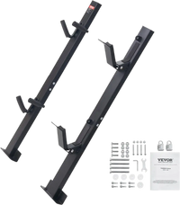 VEVOR Trimmer Rack, 2 Place Weeder Trimmer Rack, Trim Holder Trailer Rack Carrier with Zinc Alloy Password Lock, Mount On Landscape Truck Trailer Enclosed Trimmer Rack Weed Eater Racks, Pair