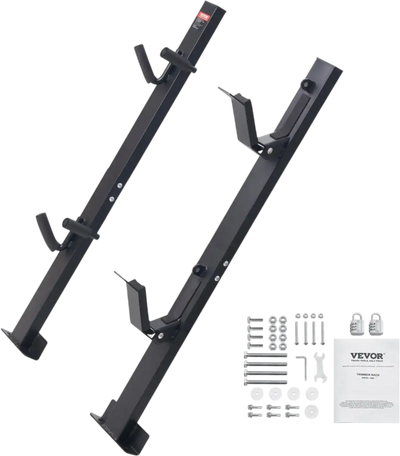VEVOR Trimmer Rack, 2 Place Weeder Trimmer Rack, Trim Holder Trailer Rack Carrier with Zinc Alloy Password Lock, Mount On Landscape Truck Trailer Enclosed Trimmer Rack Weed Eater Racks, Pair