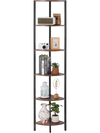 VEVOR 6 Tier Corner Shelf with LED Light, 68" Tall Corner Bookshelf with Storage Shelves for Collectibles, Display Shelf with Multi-color Lights Controlled Via RC/APP for Bedroom, Living Room, Office