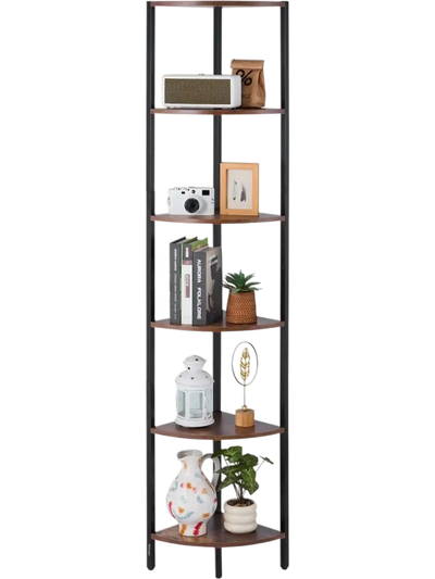 VEVOR 6 Tier Corner Shelf with LED Light, 68