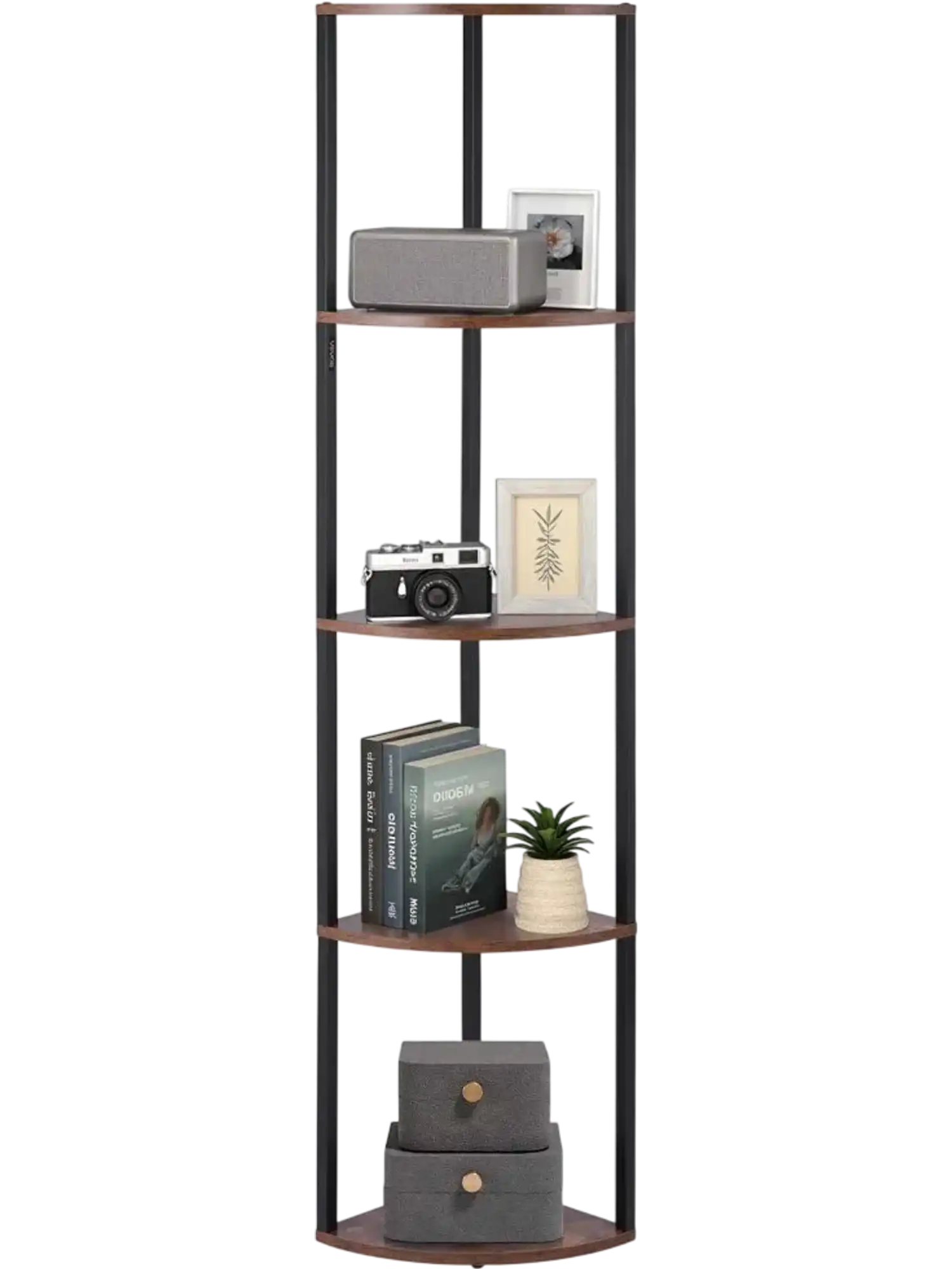 Vevor Corner Shelf 5-Tier LED Light 64