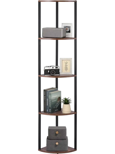 VEVOR 5 Tier Corner Shelf with LED Light, 64