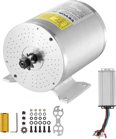 VEVOR 2000W Electric Brushless DC Motor Kit - 48V 4300rpm Motor with Upgraded Speed Controller for Go Karts E-Bike Motorcycle Scooter