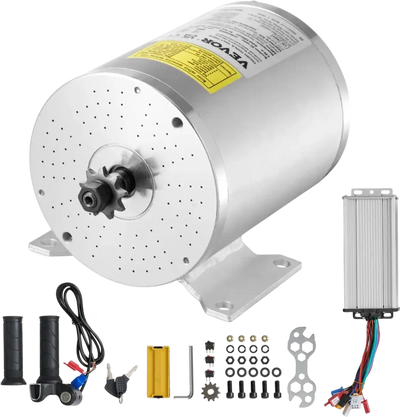 Vevor Brushless DC Motor Kit 48V 2000W 4300 RPM with Speed Controller and Throttle Grip New