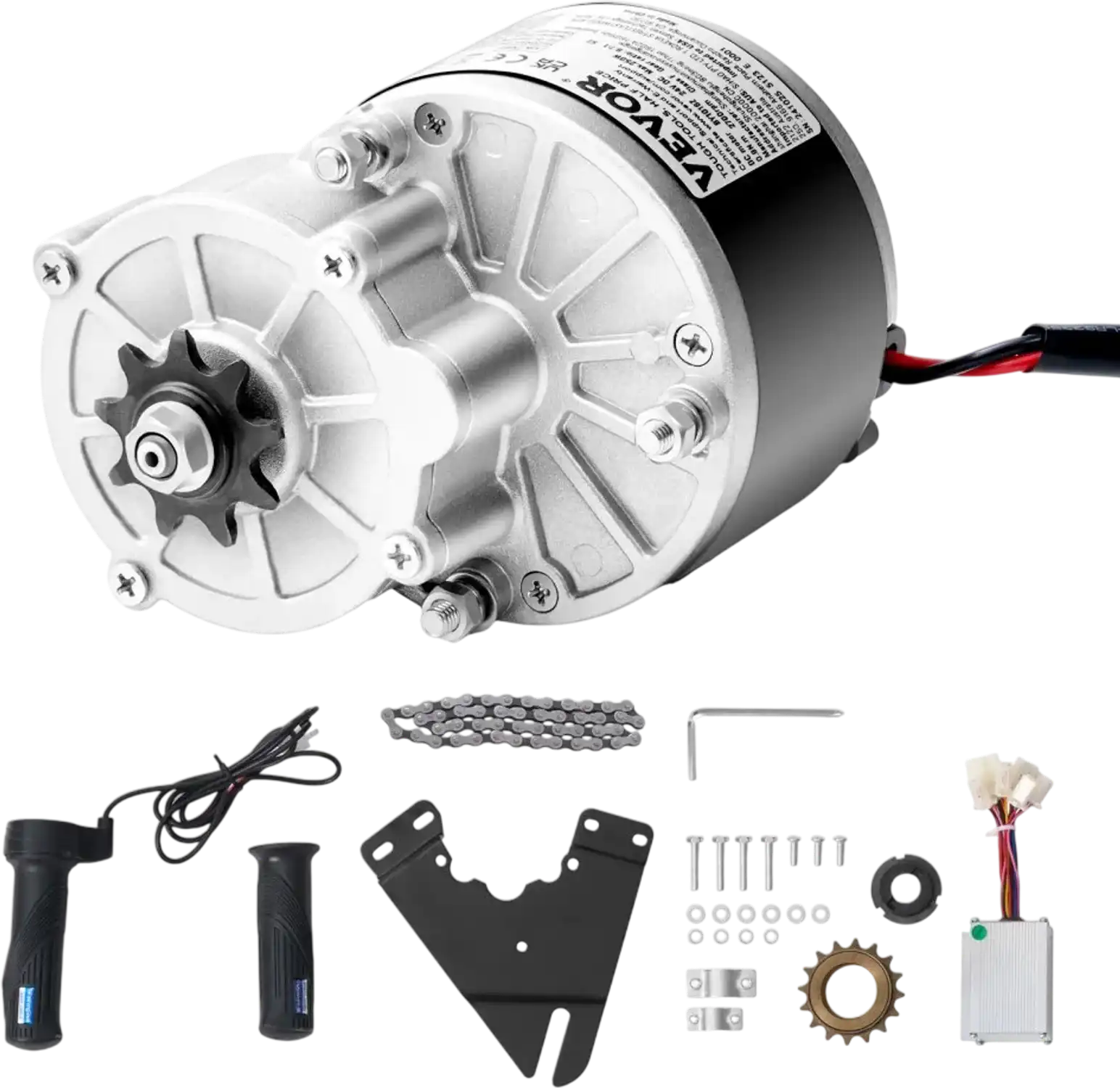 Vevor Brushed DC Motor Kit 24V 250W 2700 RPM with Speed Controller New