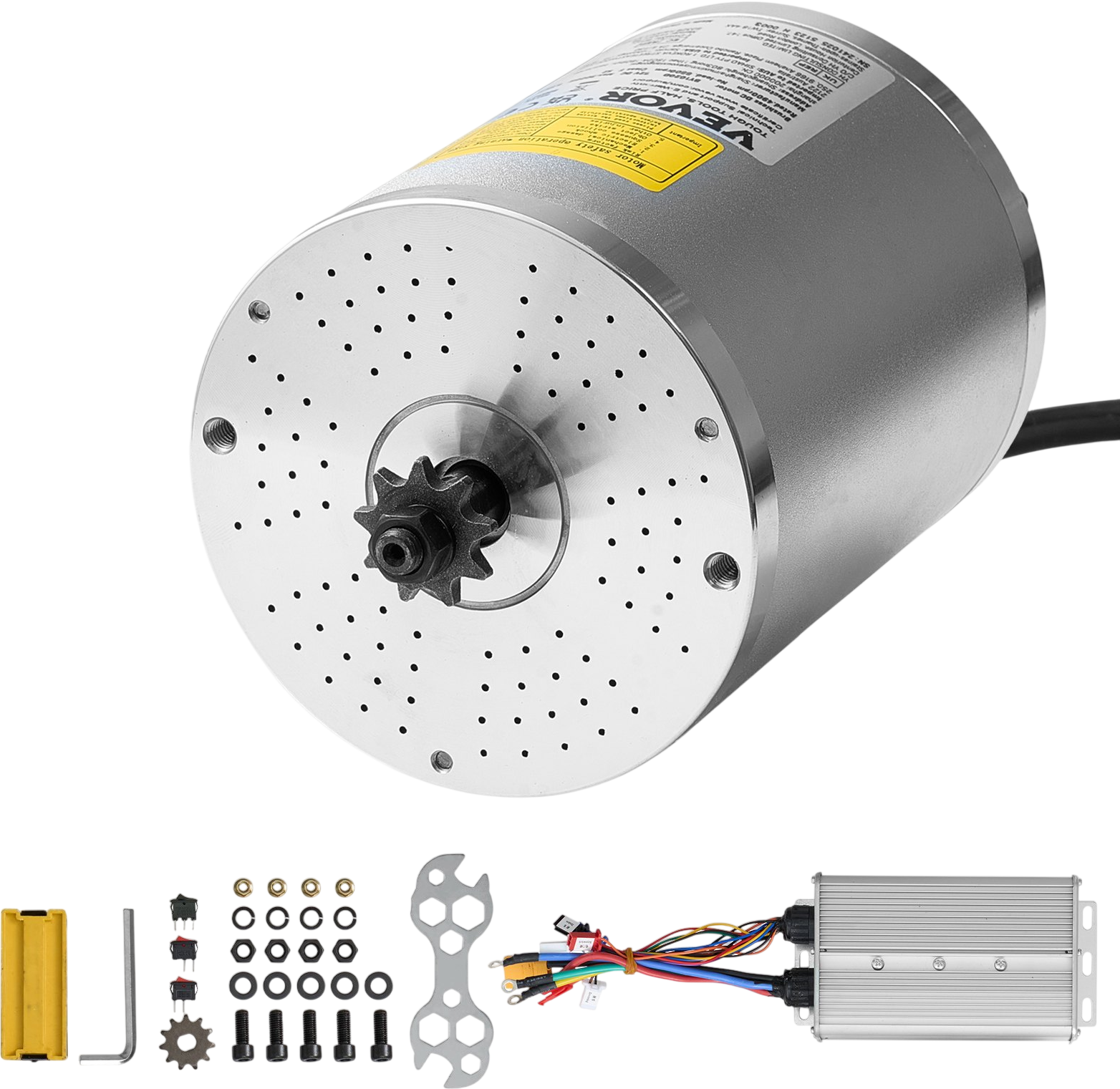 Vevor Brushless DC Motor Kit with Upgraded Controller 3000W 72V 4900 RPM New