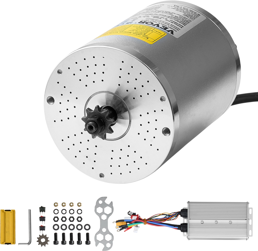 VEVOR 3000W Electric Brushless DC Motor Kit - 72V 4900rpm Motor with Upgraded Speed Controller for Go Karts E-Bike Motorcycle Scooter