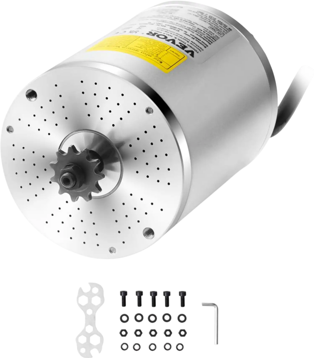 VEVOR 3000W Electric Brushless DC Motor, 60V 4800rpm Go Kart Electric Motor, Electric Dirt Bike Motor Engine for E-Bike Motorcycle Scooter DIY