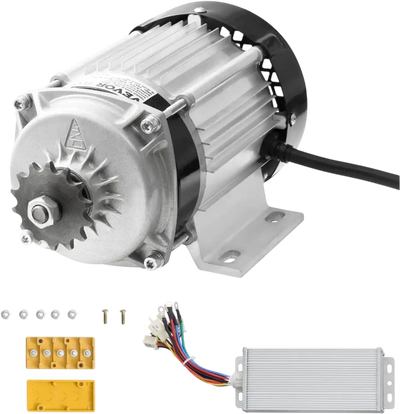 VEVOR 750W Electric Brushless DC Motor Kit - 48V 2700rpm Motor with Upgraded Speed Controller for Go Karts E-Bike Motorcycle Scooter