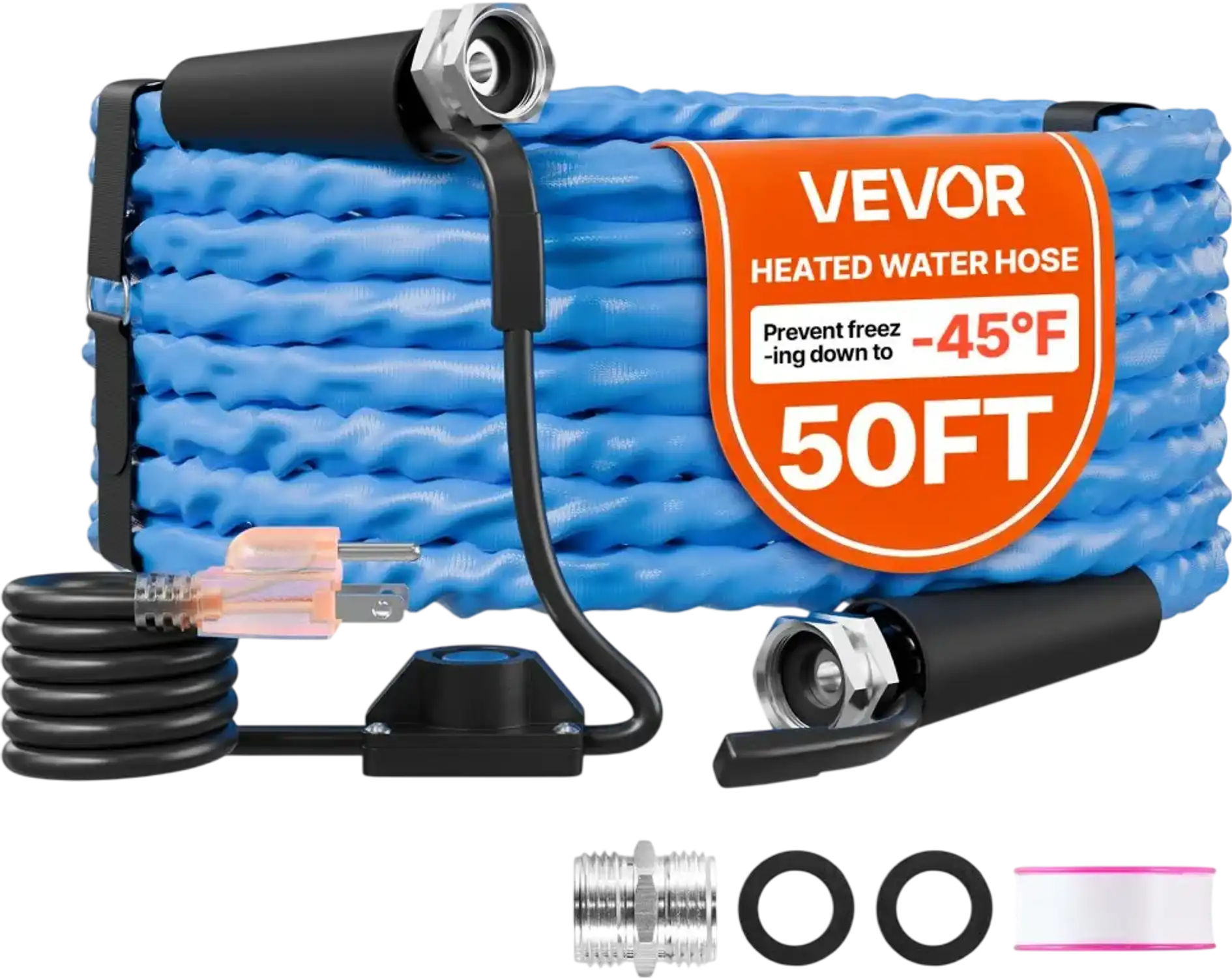 Vevor Heated Water Hose 50' RV Drinking Water Hose New
