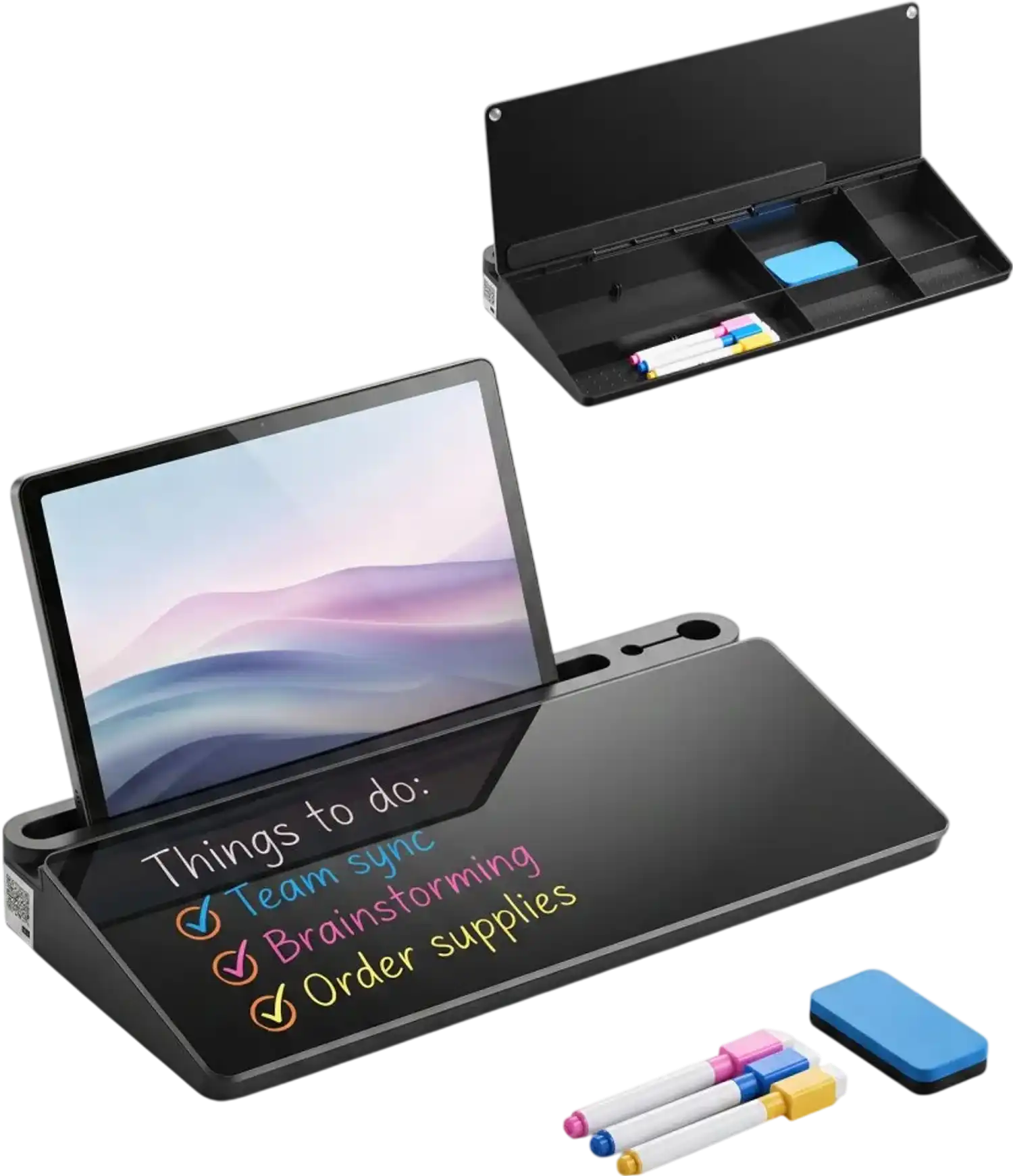 Vevor Magnetic Dry Erase Glass Board Desktop Organizer 15.8