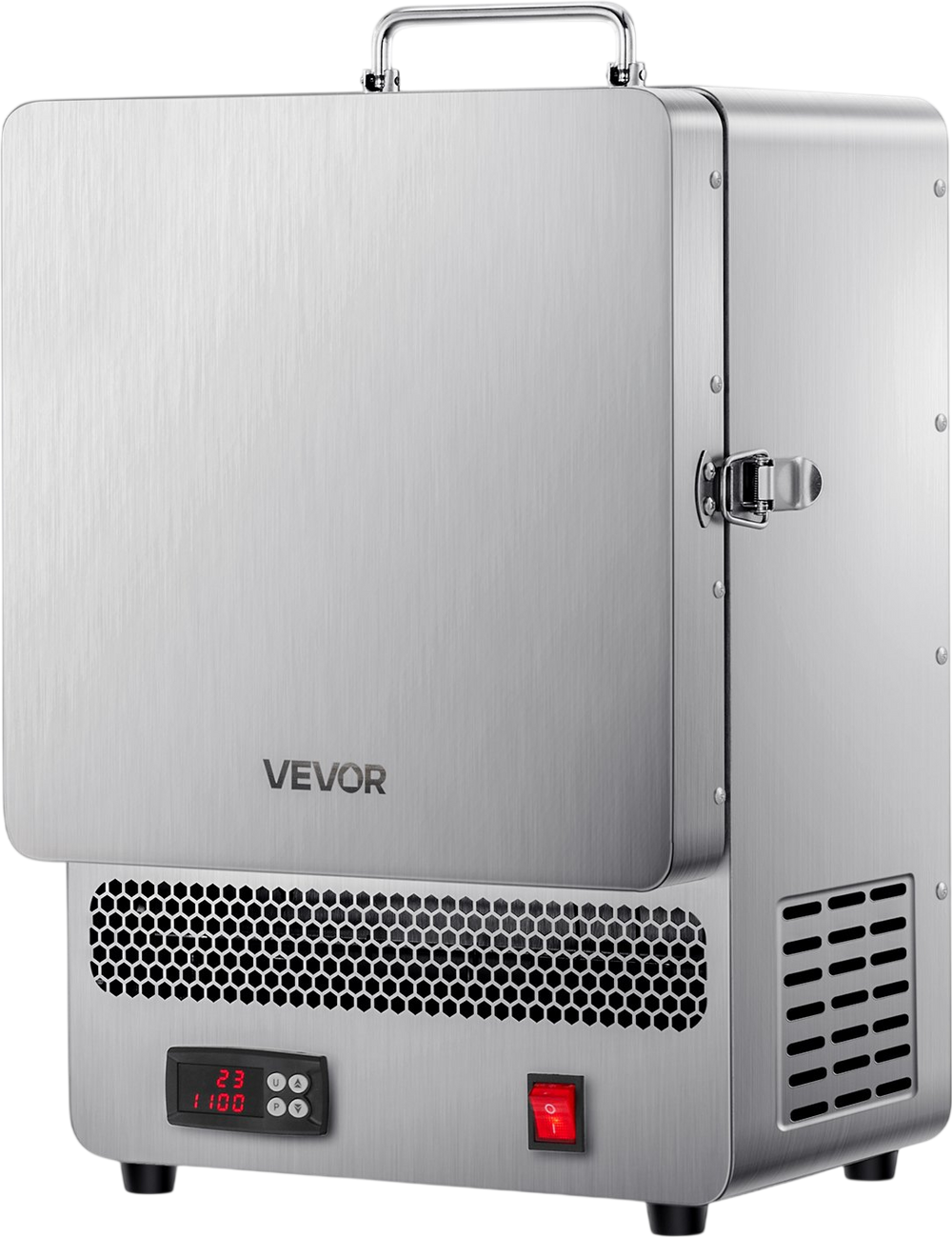 VEVOR Tabletop Kiln Melter, 1500W Electric Kiln, 2192℉ Max Temperature, Stainless Steel, Programmable Gold Melting Furnace for Wax Casting, Clay DIY, Metal Tempering, Glazing on Pottery, Silver